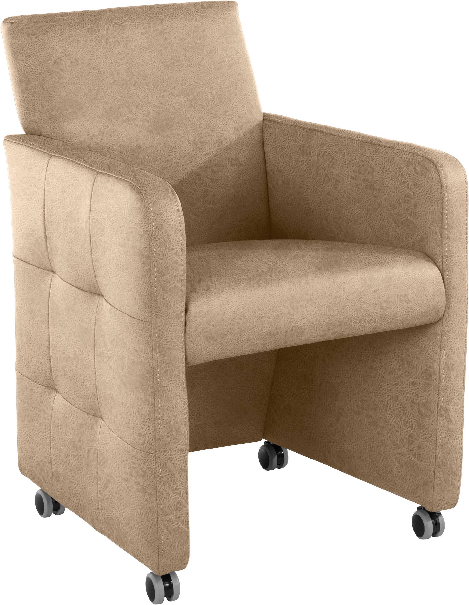 exxpo - sofa fashion Sessel »Barista Clubsessel auf Rollen, schmale Armlehnen, aktuelles Design«, bequem und komfortabel, Breite 61 cm exxpo - sofa fashion Sessel »Barista Clubsessel auf Rollen, schmale Armlehnen, aktuelles Design«, bequem und komfortabel, Breite 61 cm von exxpo - sofa fashion