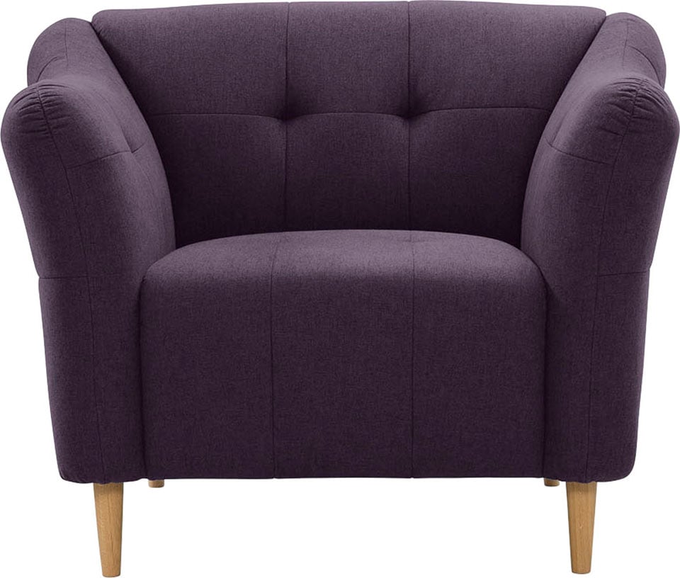 exxpo - sofa fashion Sessel »Soraya«, mit Holzfüssen, frei im Raum stellbar von exxpo - sofa fashion