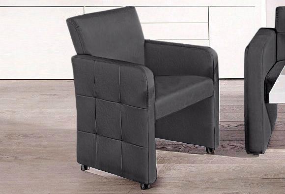 exxpo - sofa fashion Esszimmersessel »Barista, Loungesessel auf Rollen mit hoher Bodenfreiheit« von exxpo - sofa fashion