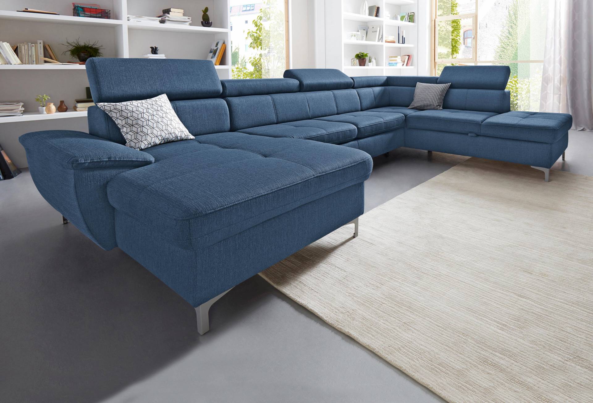 exxpo - sofa fashion Wohnlandschaft »Azzano, U-Form«, wahlweise mit Bettfunktion und Bettkasten von exxpo - sofa fashion