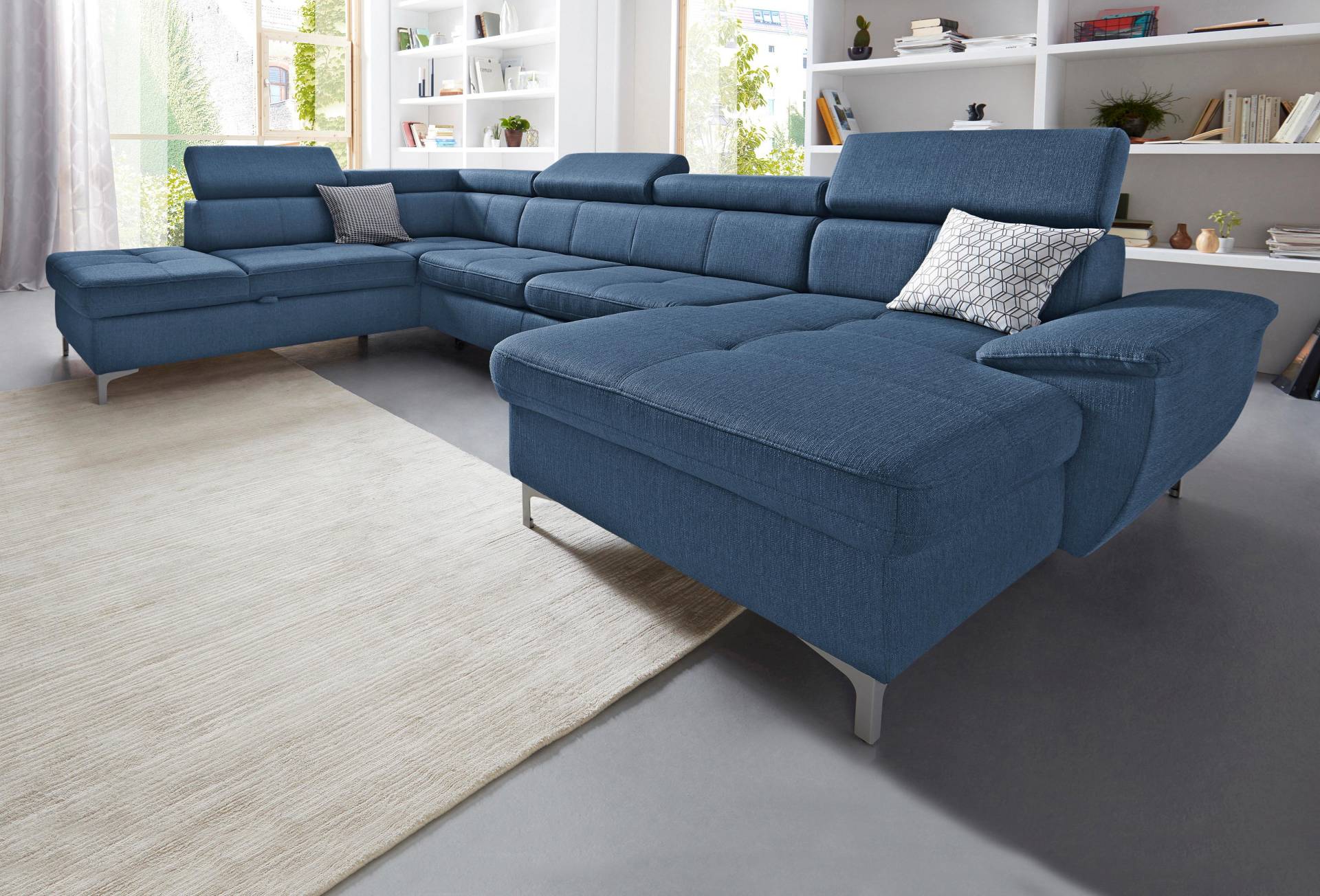 exxpo - sofa fashion Wohnlandschaft »Azzano, U-Form«, wahlweise mit Bettfunktion und Bettkasten von exxpo - sofa fashion
