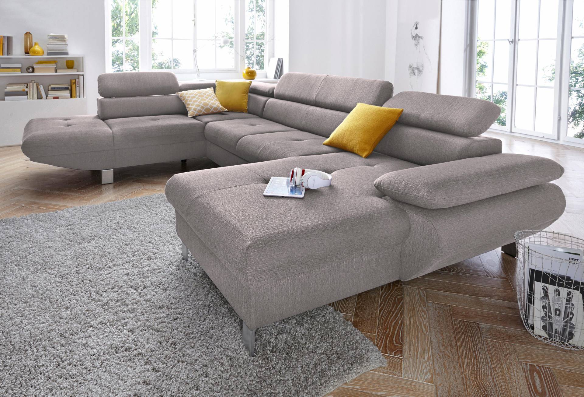 exxpo - sofa fashion Wohnlandschaft »Vinci, U-Form«, wahlweise mit Bettfunktion von exxpo - sofa fashion