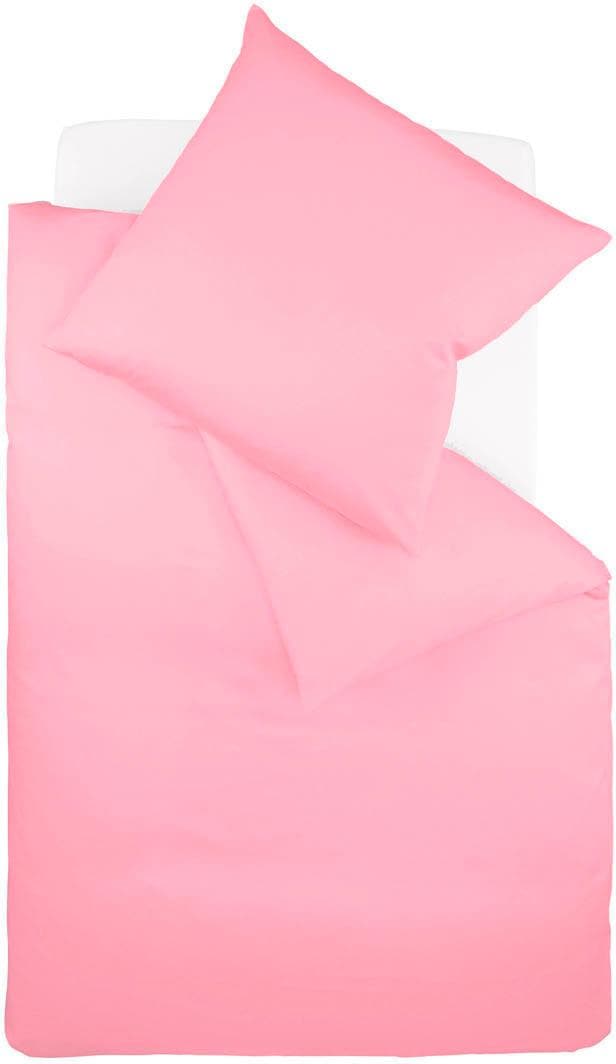 fleuresse Bettwäsche »Colours in 135x200, 155x220 oder 200x200 cm«, Bettwäsche aus 100% Baumwolle, uni, mit Reissverschluss von fleuresse