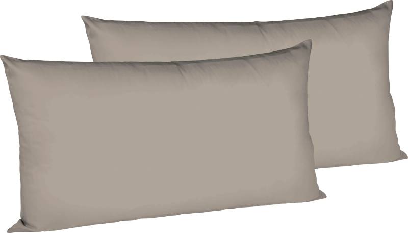 fleuresse Kissenbezüge »Colours«, (2 St.), edler, bügelfreier Interlock-Jersey aus 100% Baumwolle von fleuresse