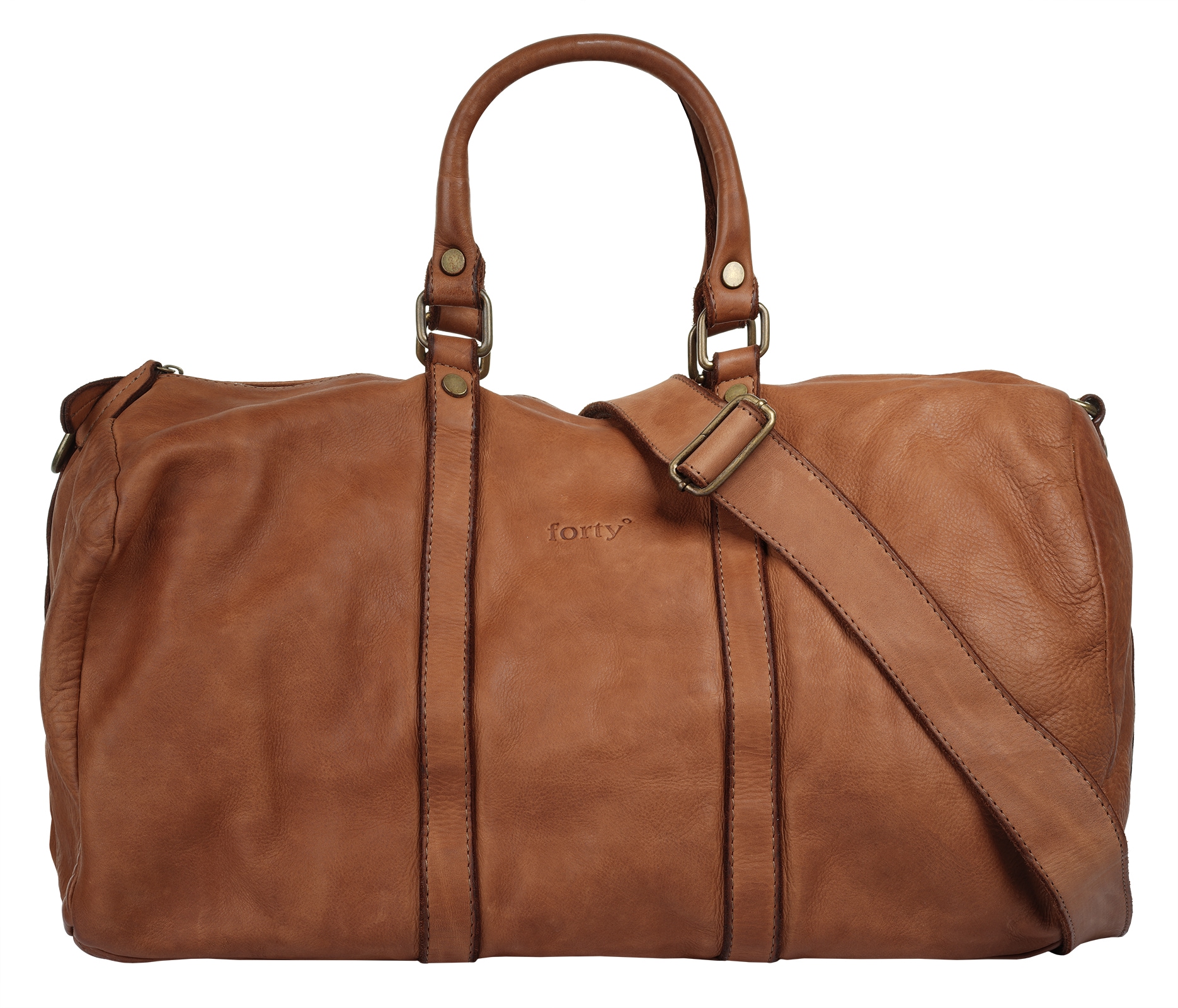 forty° Reisetasche, echt Leder, Made in Italy von forty°