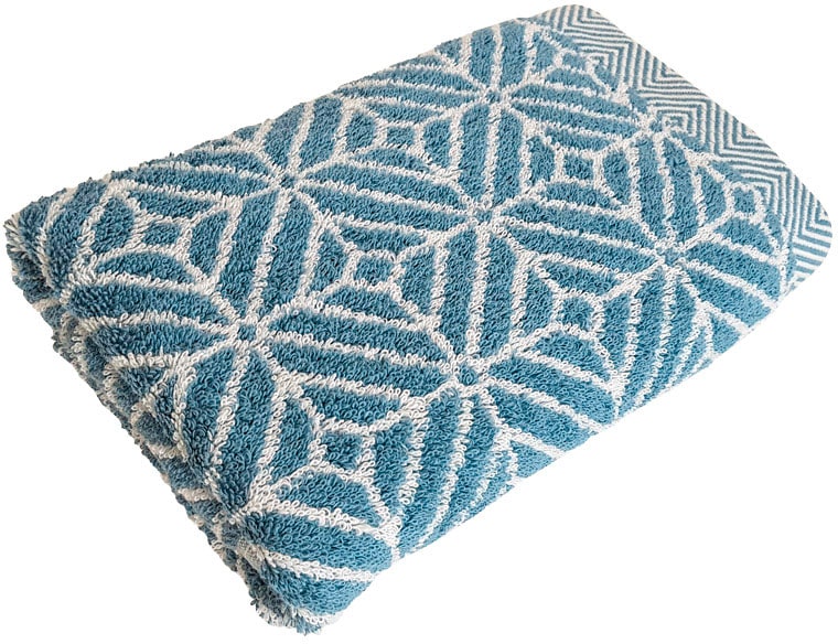 framsohn frottier Handtuch Set »Design Jaquard Raute«, (2 St., 2er Set Handtücher 50 x 100 cm), mehrfarbig gewebtem Saum, hergestellt in Österreich von framsohn frottier