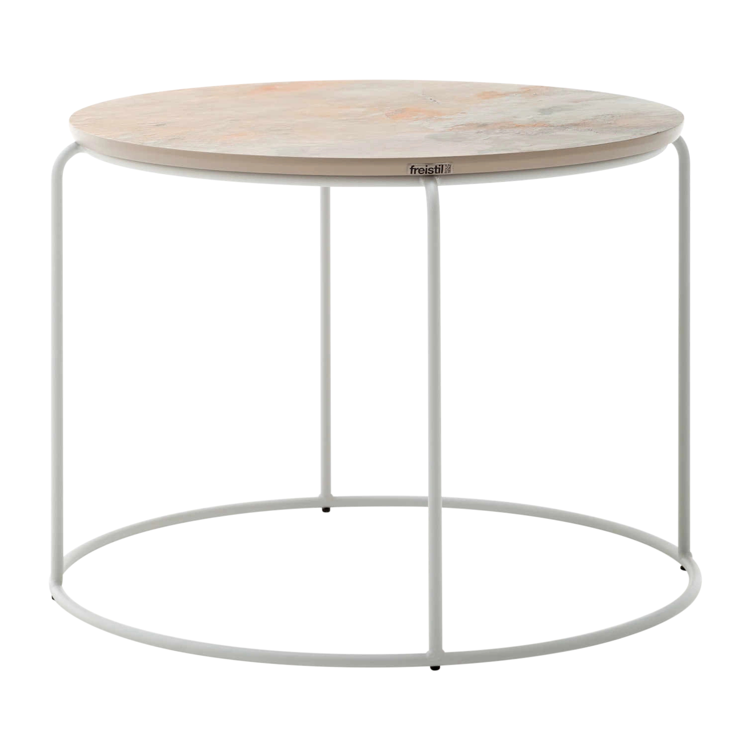 151 Beistelltisch, Tischplatte eiche braun gebeizt, Gestell tiefschwarz, ral 9005, Grösse d. 40 cm 151 Beistelltisch, Tischplatte eiche braun gebeizt, Gestell tiefschwarz, ral 9005, Grösse d. 40 cm von freistil by Rolf Benz
