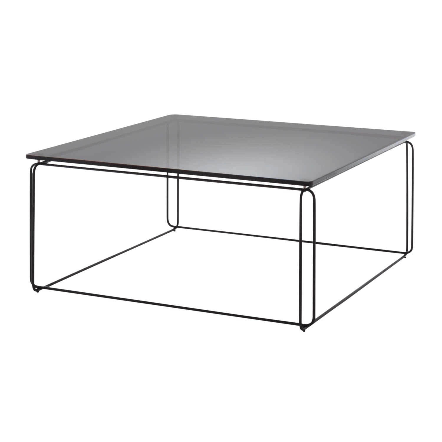 182 Couchtisch, Ausführung persolglas / tiefschwarz ral 9005, pulverbeschichtet, Grösse d. 40 x h. 50 cm 182 Couchtisch, Ausführung persolglas / tiefschwarz ral 9005, pulverbeschichtet, Grösse d. 40 x h. 50 cm von freistil by Rolf Benz