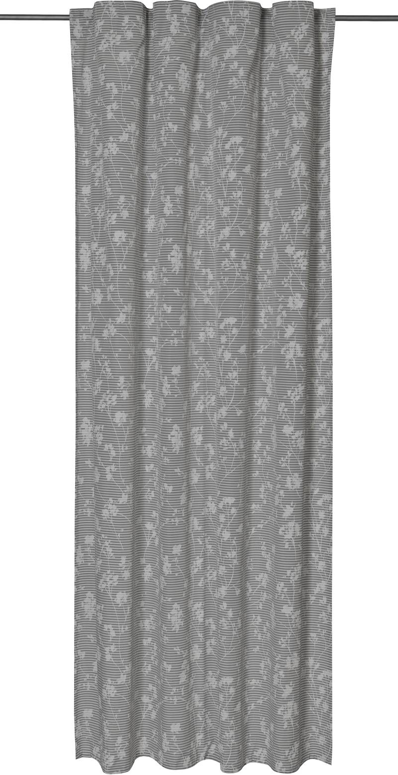 freundin Home Collection Gardine »Blomma 07 grau«, (1 St.) von freundin Home Collection