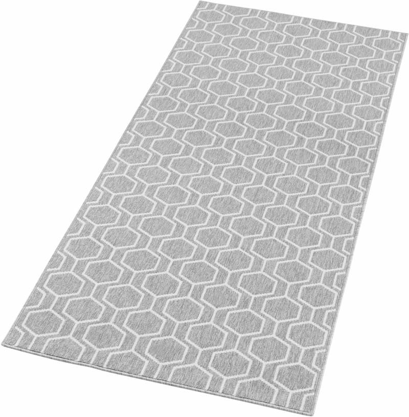 freundin Home Collection Läufer »Novalie«, rechteckig, 4 mm Höhe, Flachgewebe, Modernes Design und Schlingen Optik, Robust, Pflegeleicht von freundin Home Collection