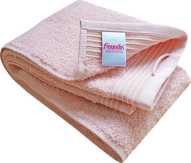 freundin Home Collection Badetuch »Freundin Home Badetuch«, (1 St., Strandtuch 100 x 150 cm), mit geflochtener Kordel zum Aufhängen von freundin Home Collection