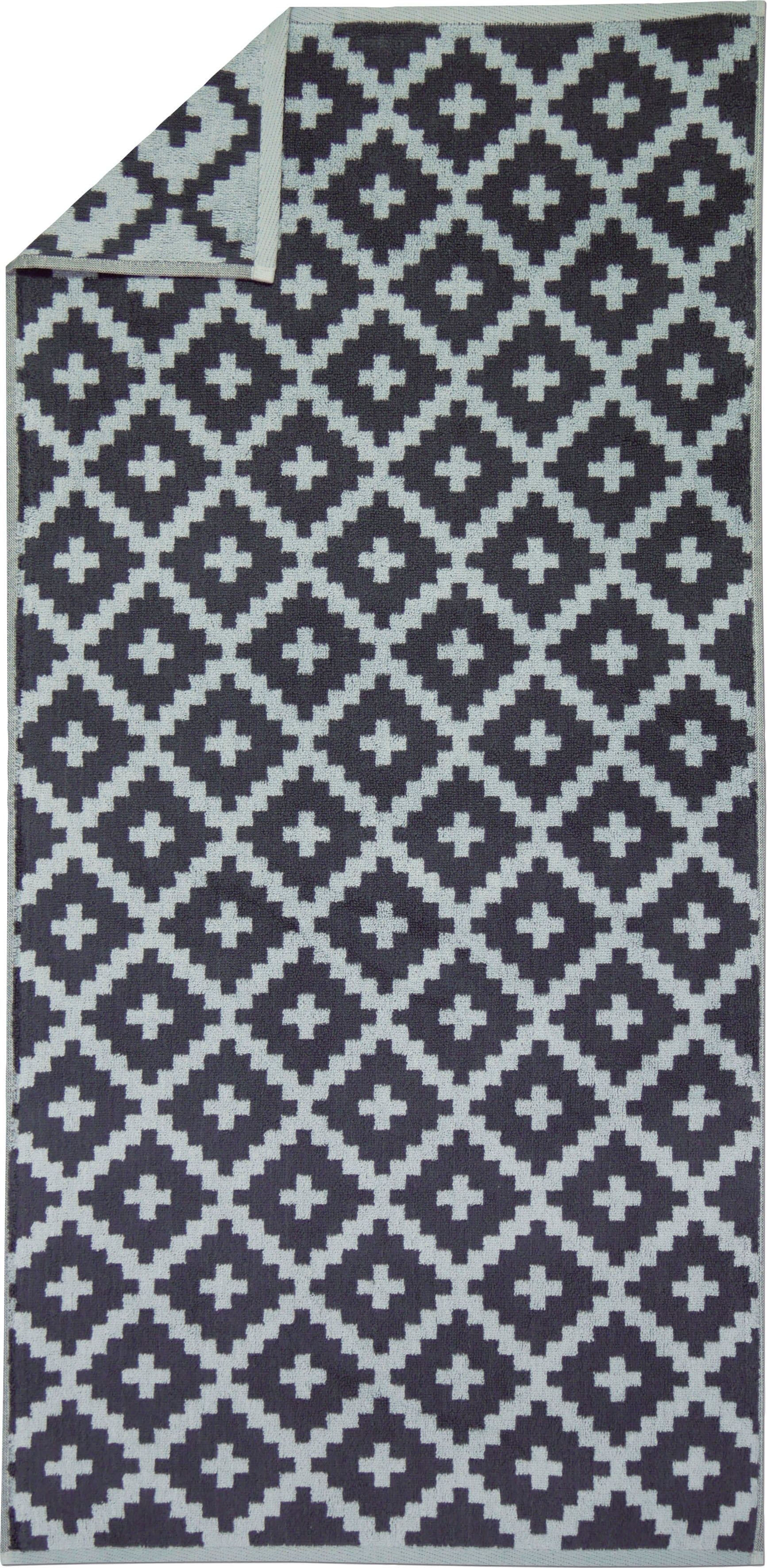 freundin Home Collection Handtücher »Freundin Rauten Graphics«, (2 St., 2er Set Handtücher 50 x 100 cm), mit skandinavischem Design von freundin Home Collection