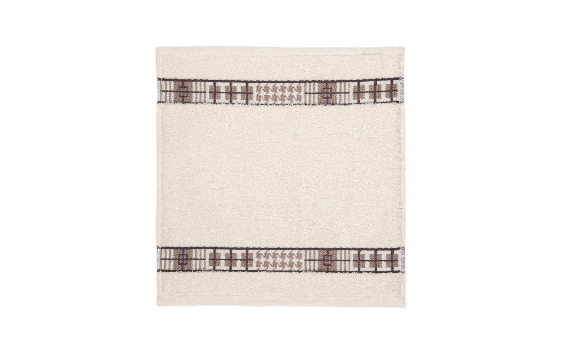 frottana Waschlappen »Fjord 30 x 30 cm, Ivory«, (1 St.) von frottana