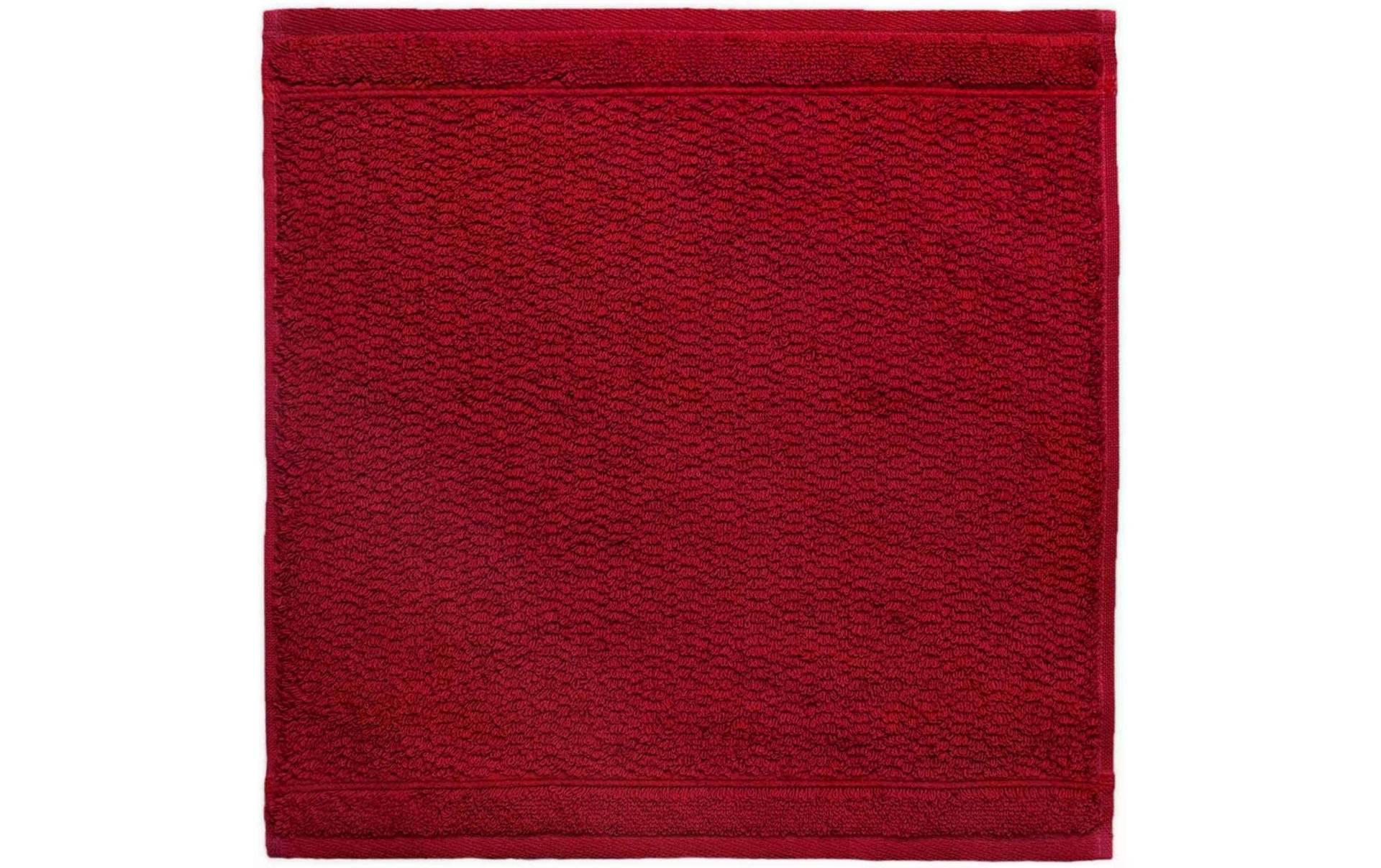 frottana Waschlappen »Pearl 30 x 30 cm, Rot«, (1 St.) von frottana