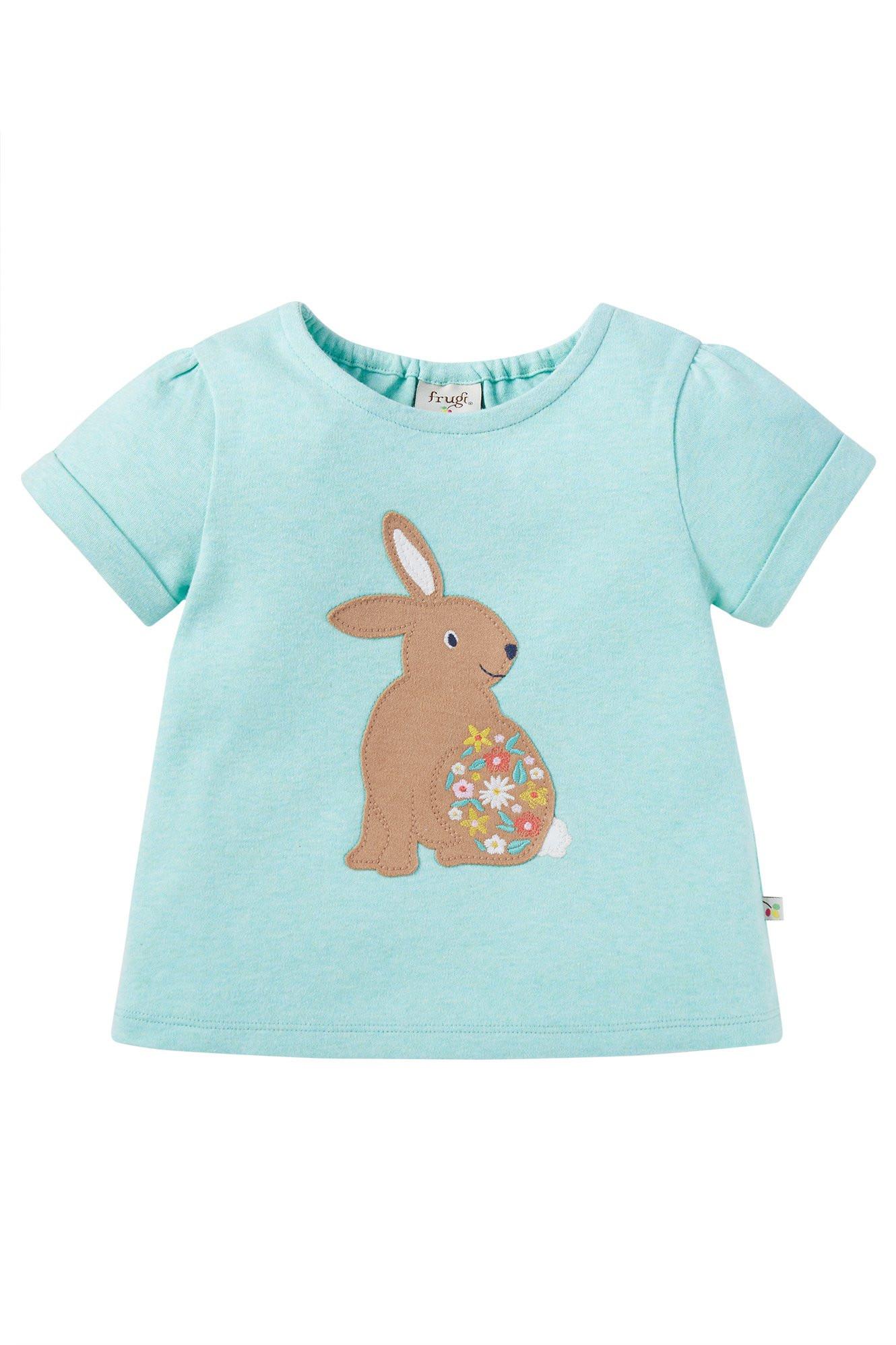 Kleinkinder T-shirt Evie Mädchen Blau 86/92 von frugi