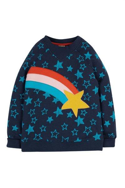 Kinder Pullover Easy On Jungen Blau 86/92 von frugi