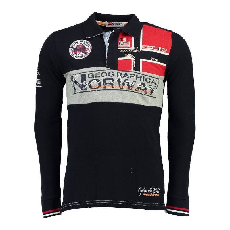 Gerade geschnittenes Poloshirt Kerad mit langen Ärmeln von geographical norway