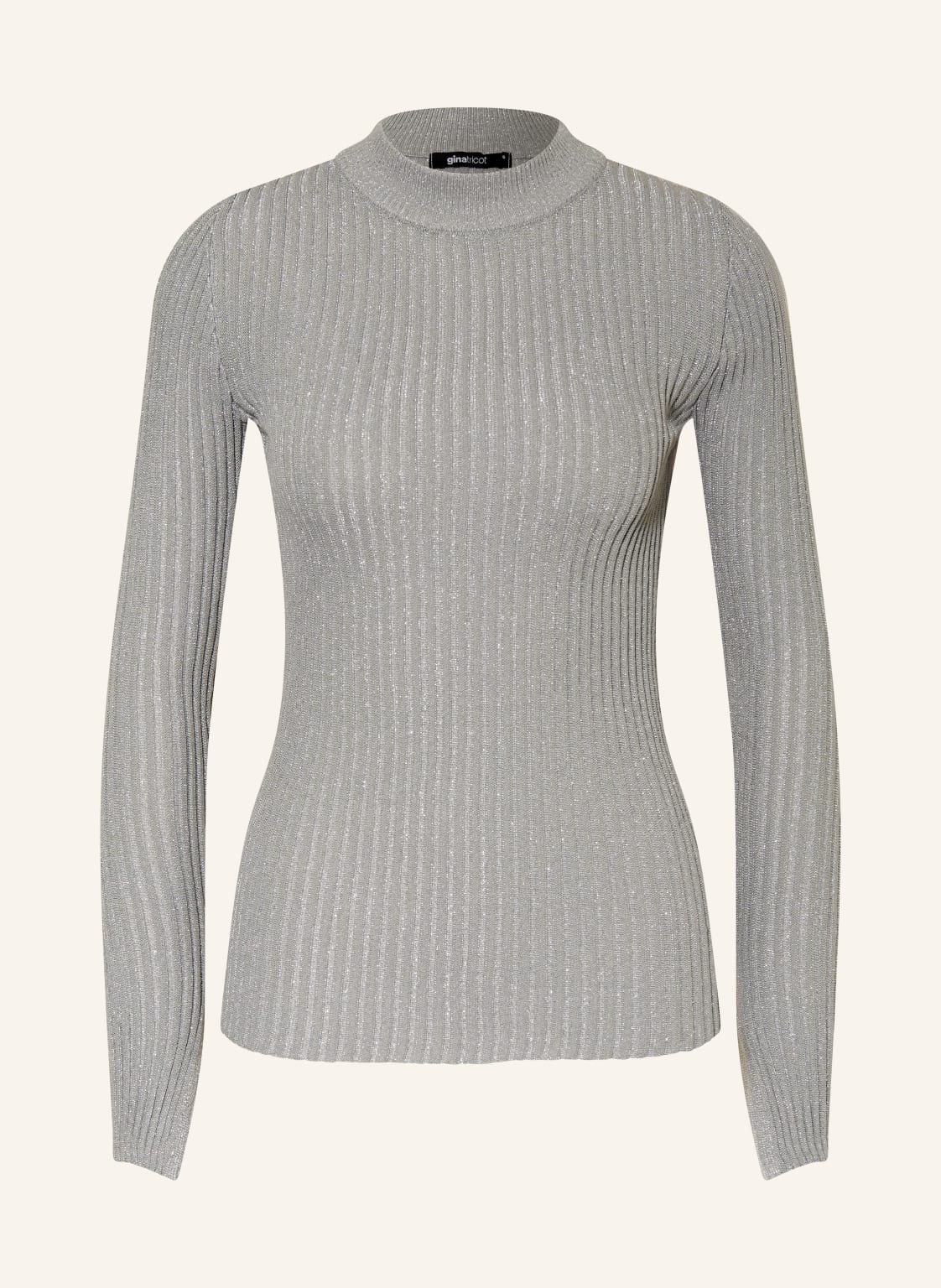 Gina Tricot Pullover Mit Glitzergarn silber von gina tricot