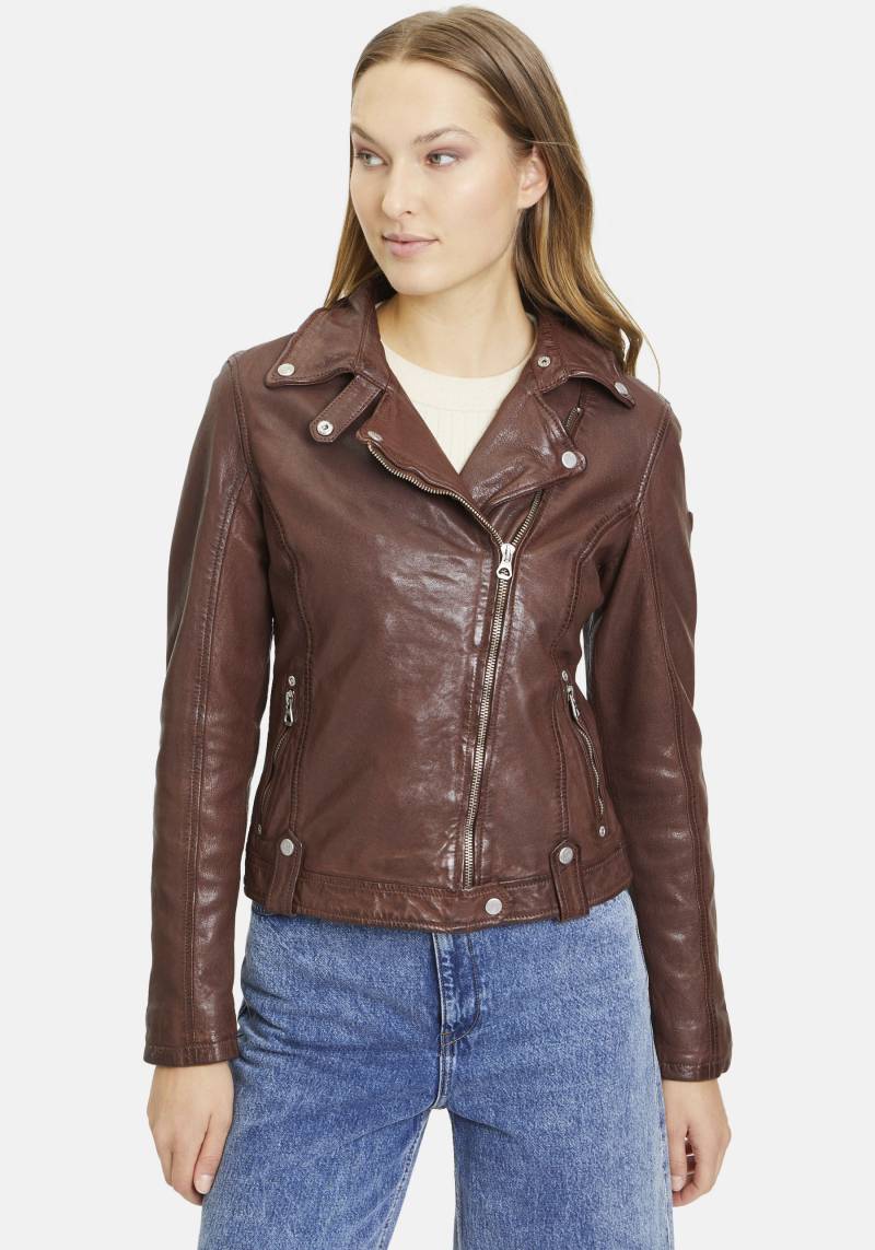 Mauritius Lederjacke »GWFaye W23«, mit bedrucktem Innenfutter von Mauritius