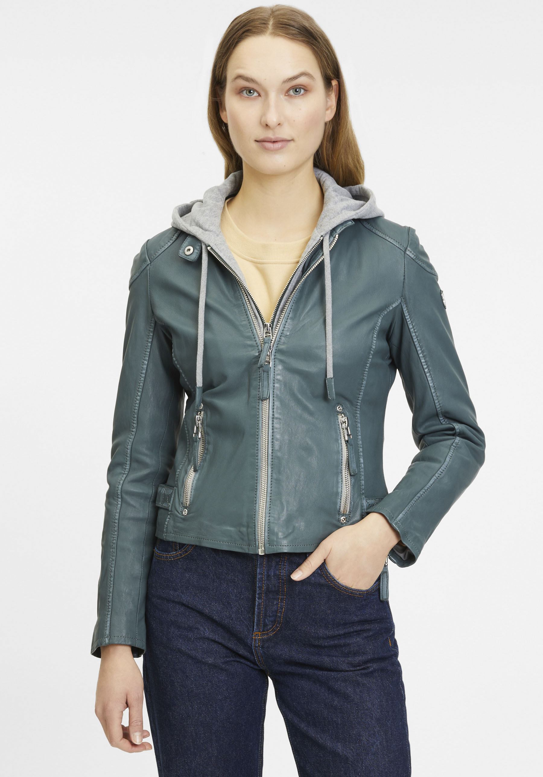 Gipsy Lederjacke »GWFinja W23 RF«, mit Kapuze von gipsy