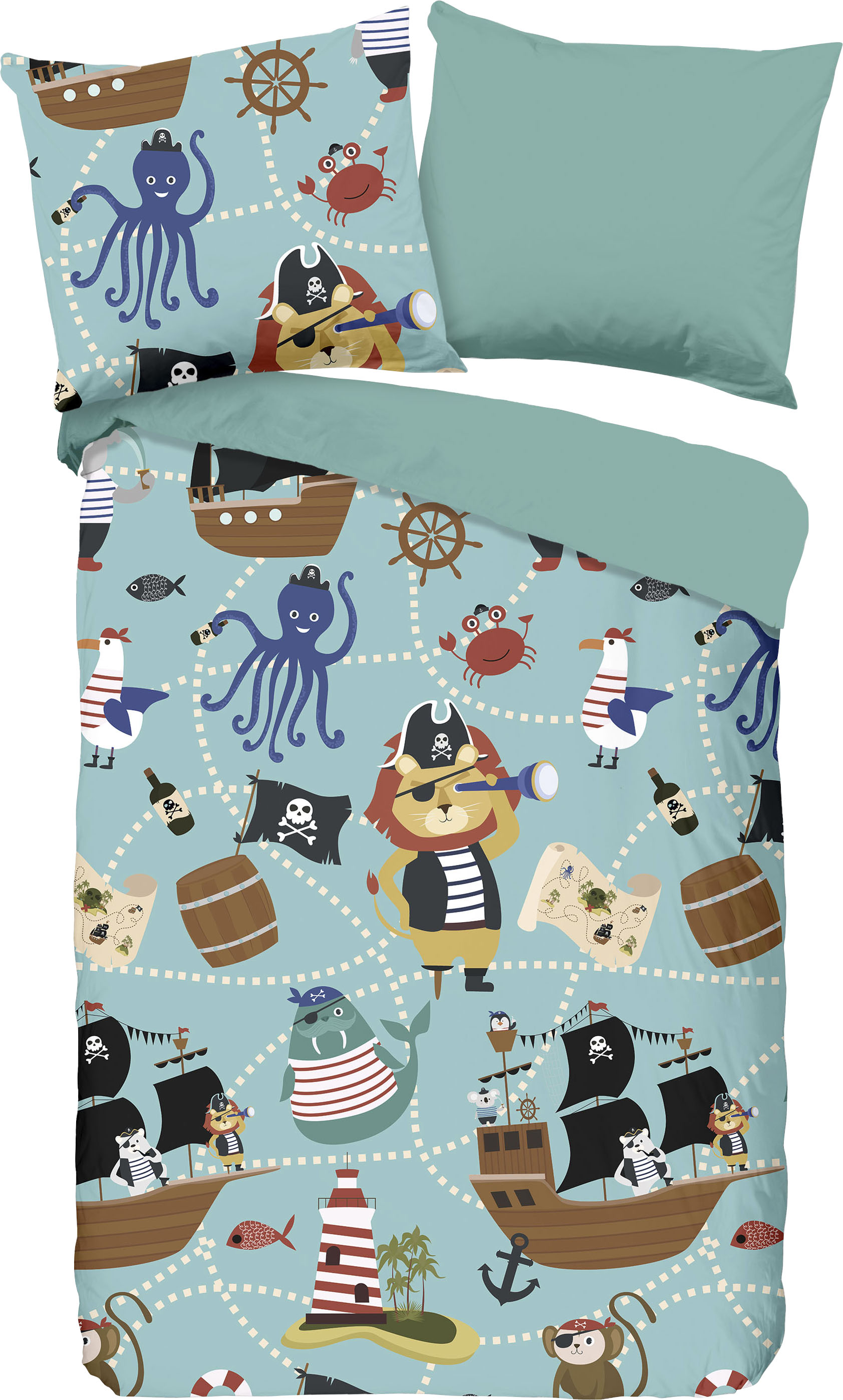 good morning Kinderbettwäsche »Pirates«, (2 tlg.) von good morning