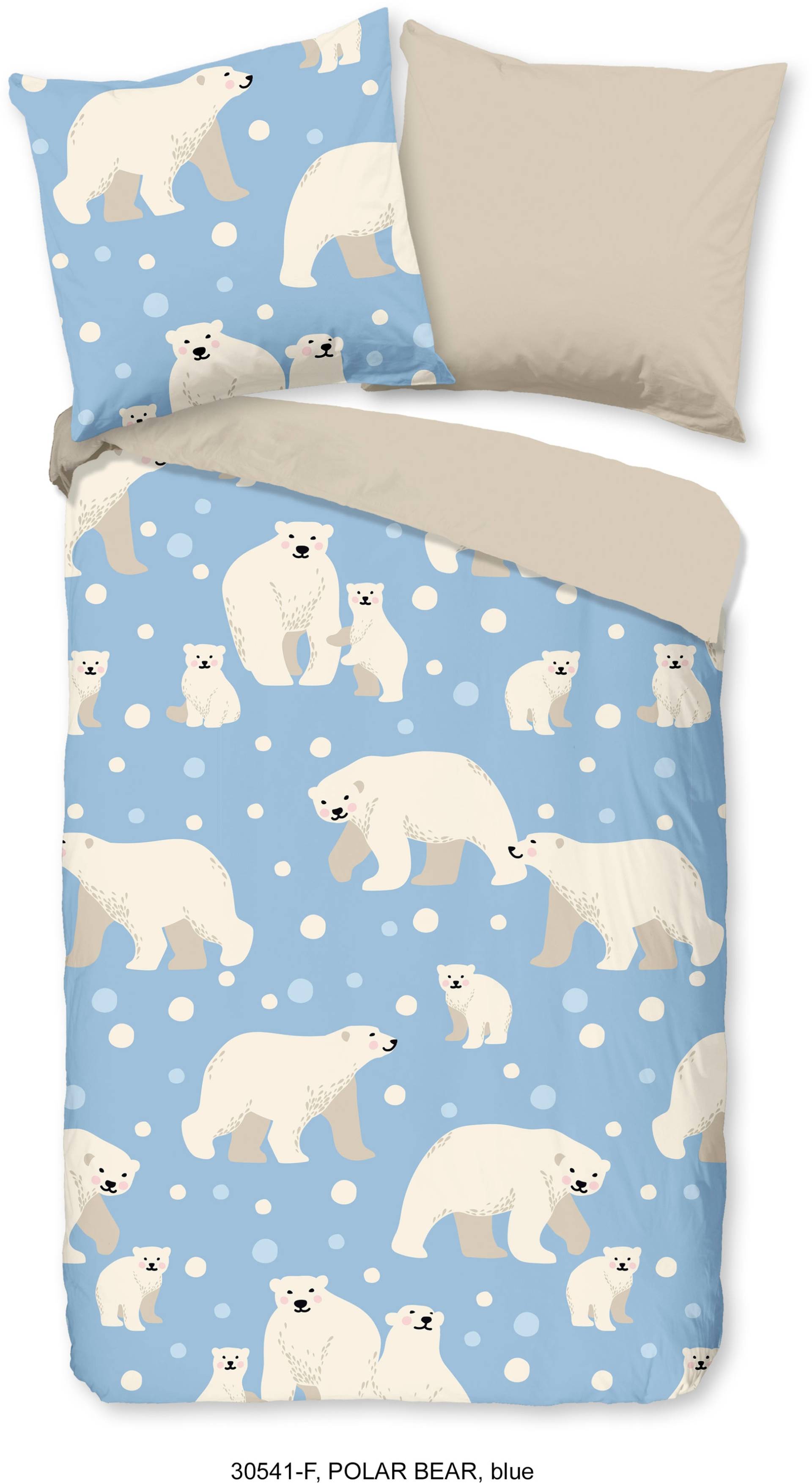 good morning Kinderbettwäsche »Polarbear Repeat«, (2 tlg.) von good morning