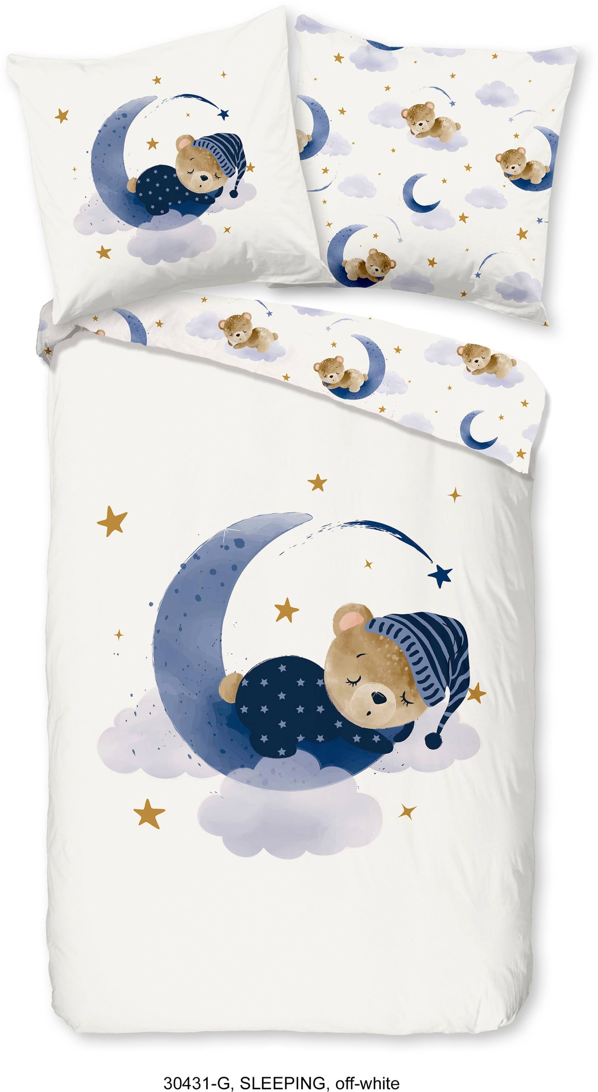 good morning Kinderbettwäsche »Sleeping Bear«, (2 tlg.) von good morning