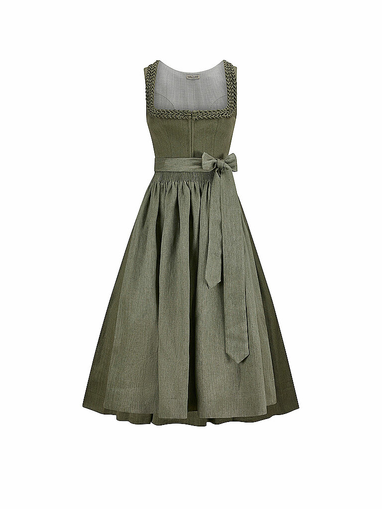 GOTTSEIDANK Dirndl VRENI 80cm dunkelgrün | 36 von gottseidank