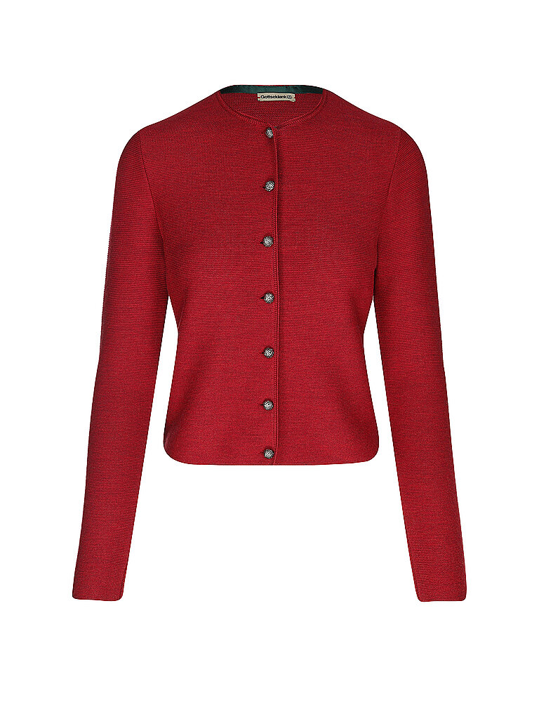 GOTTSEIDANK Trachten Strickjacke ALOISIA dunkelrot | L GOTTSEIDANK Trachten Strickjacke ALOISIA dunkelrot | L von gottseidank