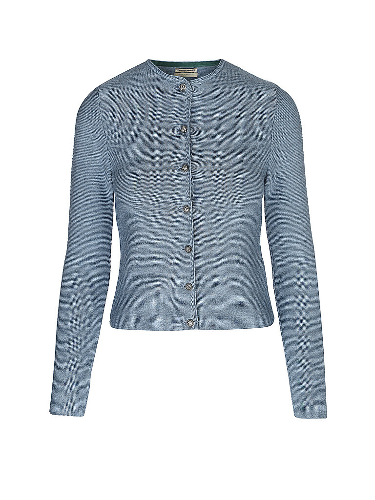 GOTTSEIDANK Trachten Strickjacke ALOSIA blau | XXL von gottseidank