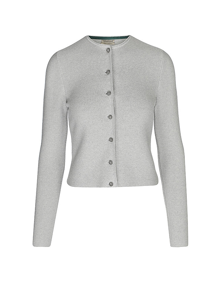 GOTTSEIDANK Trachten Strickjacke  ALOSIA grau | XXL von gottseidank