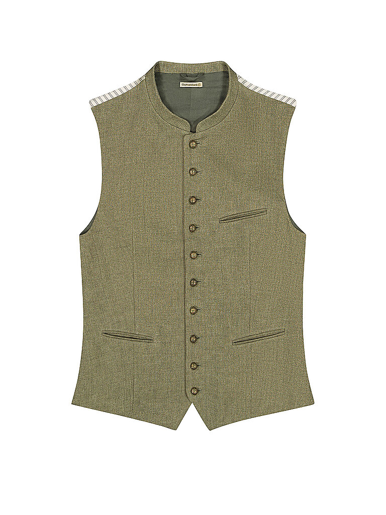 GOTTSEIDANK Trachtengilet KONSTANTIN hellbraun | 46 von gottseidank