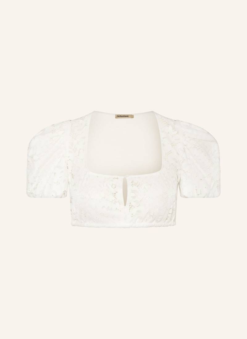 Gottseidank Dirndlbluse Irma Im Materialmix weiss von gottseidank