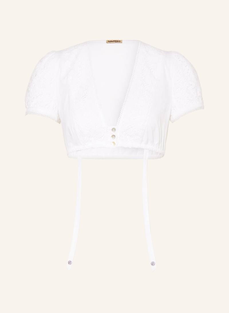 Gottseidank Dirndlbluse Liesbeth Mit Spitze weiss von gottseidank