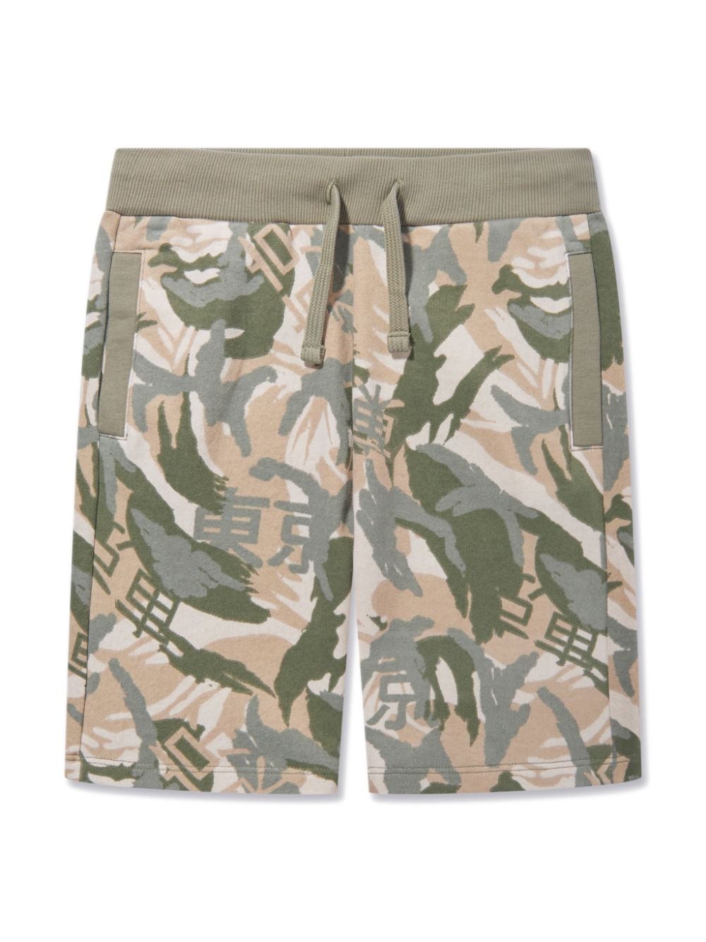 guess kids camouflage-print cotton shorts - Grey von guess kids