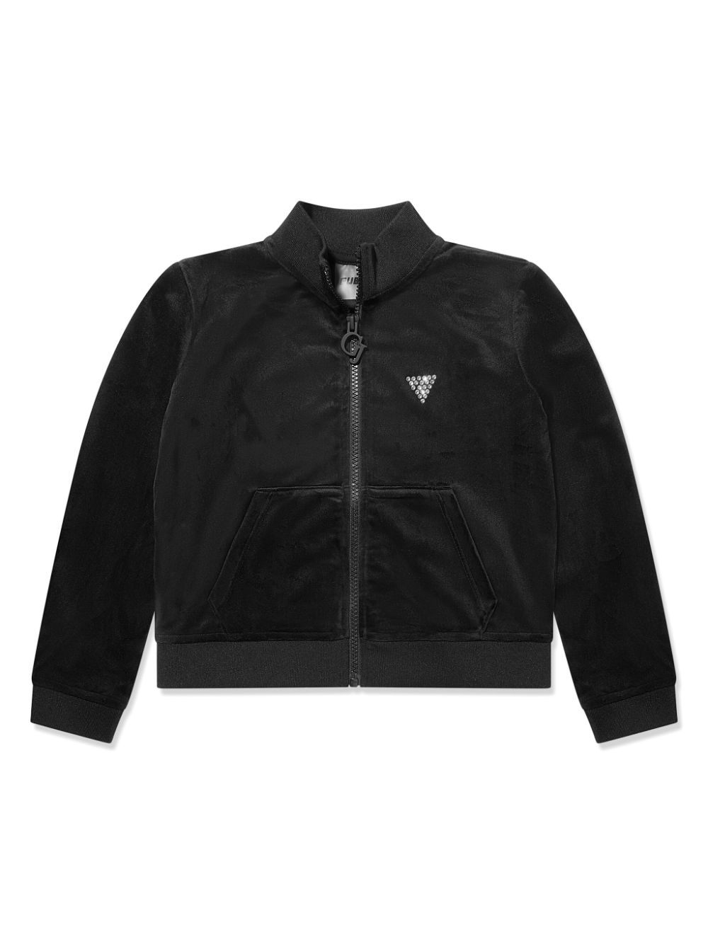 guess kids crystal-embellished bomber jacket - Black von guess kids