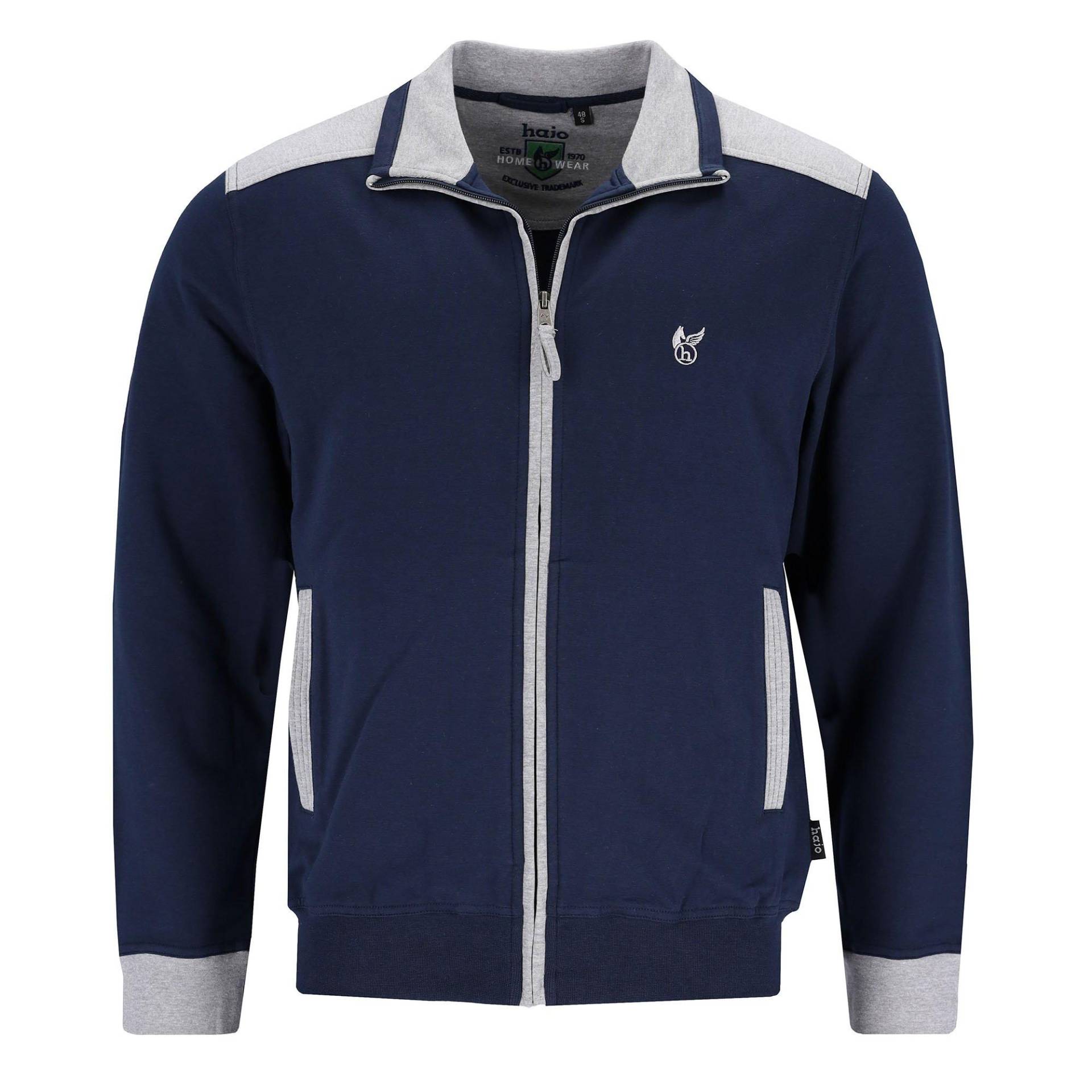 Sweatjacke Bequem Sitzend Herren Blau S von hajo