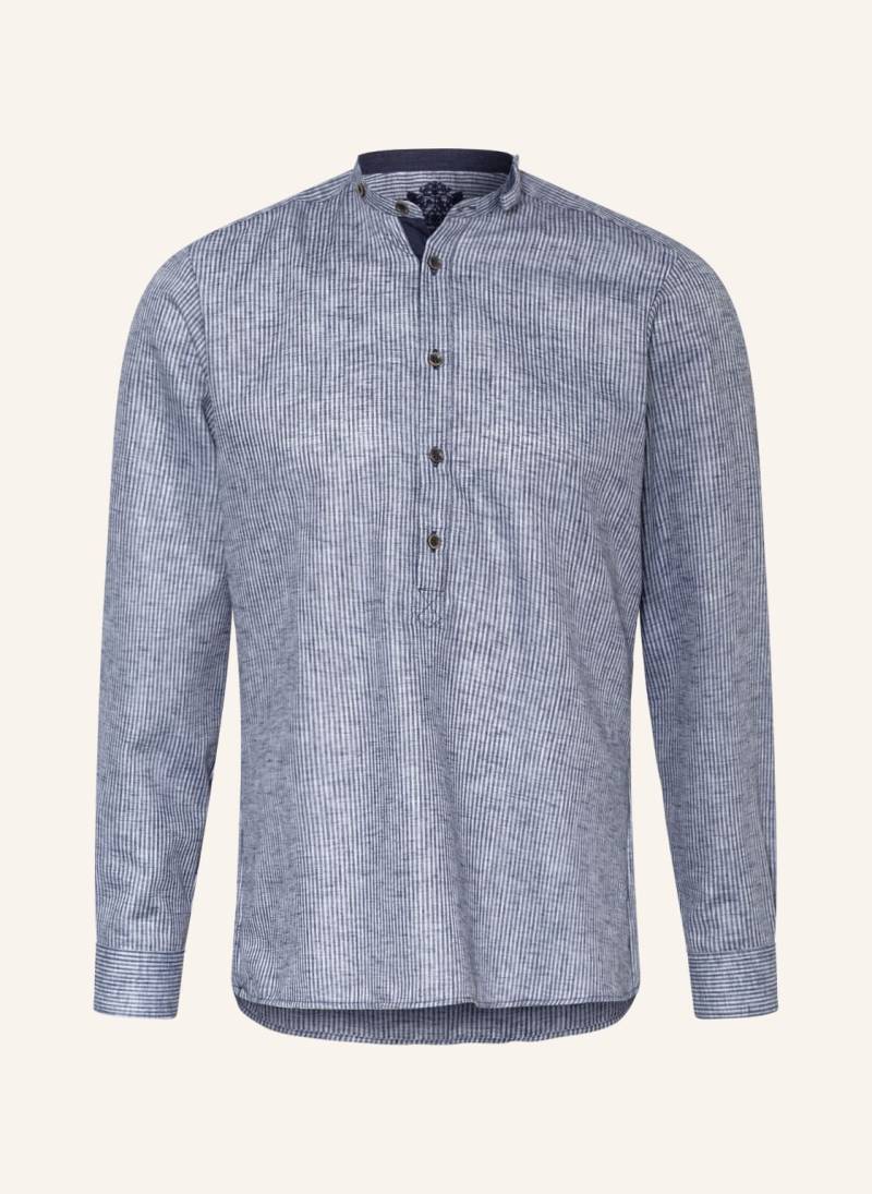 Hammerschmid Trachtenhemd Slim Fit Mit Stehkragen blau von hammerschmid