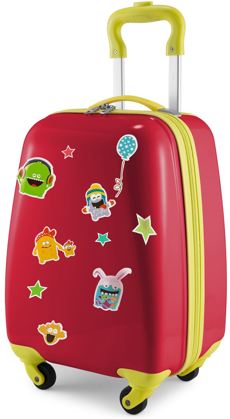 Hauptstadtkoffer Kinderkoffer »For Kids, Monster«, 4 Rollen, Kinderreisegepäck Handgepäck-Koffer Kinder-Trolley von hauptstadtkoffer