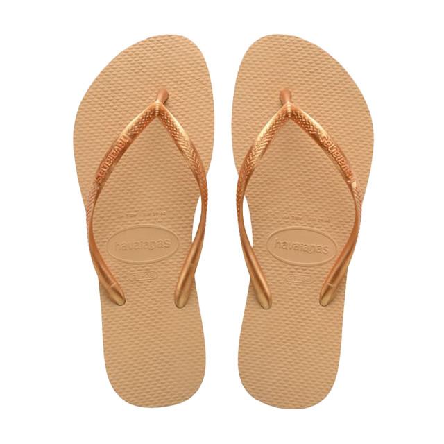 Slim Flatform Damen Gold 35-36 von havaianas