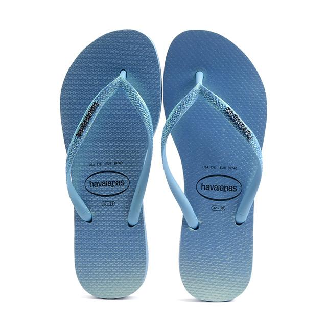 Slim Glitter Iridescent Damen Himmelblau 39-40 von havaianas