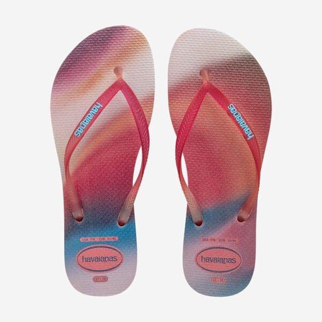 Slim Metallic Rainbow-35-36 Damen Rot 35-36 von havaianas