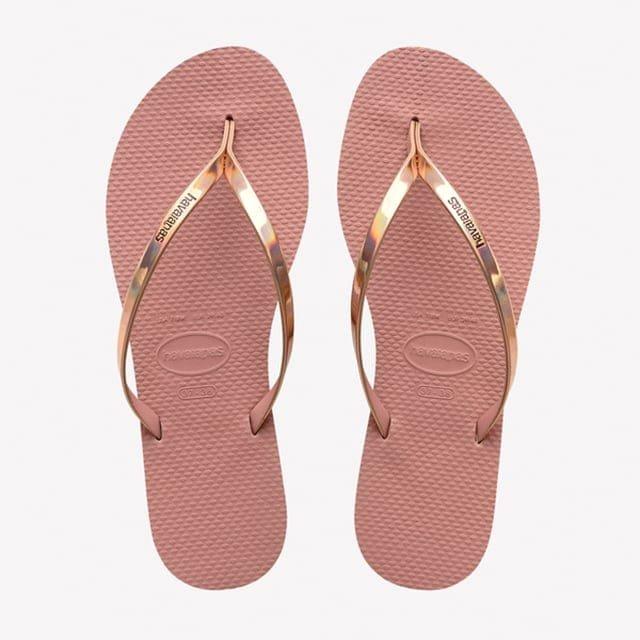 You Metallic-37-38 Damen Rosa 37-38 von havaianas