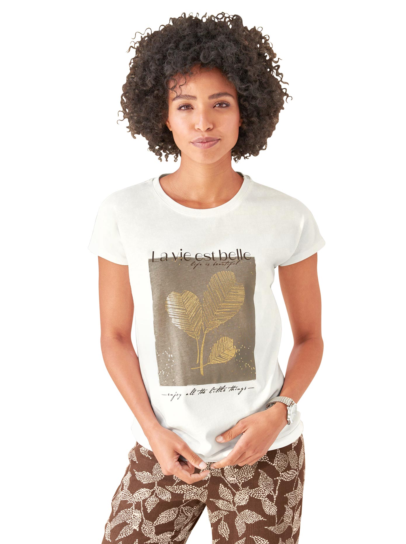 LINEA TESINI by heine Kurzarmshirt »Druck-Shirt«, (1 tlg.) von LINEA TESINI by heine