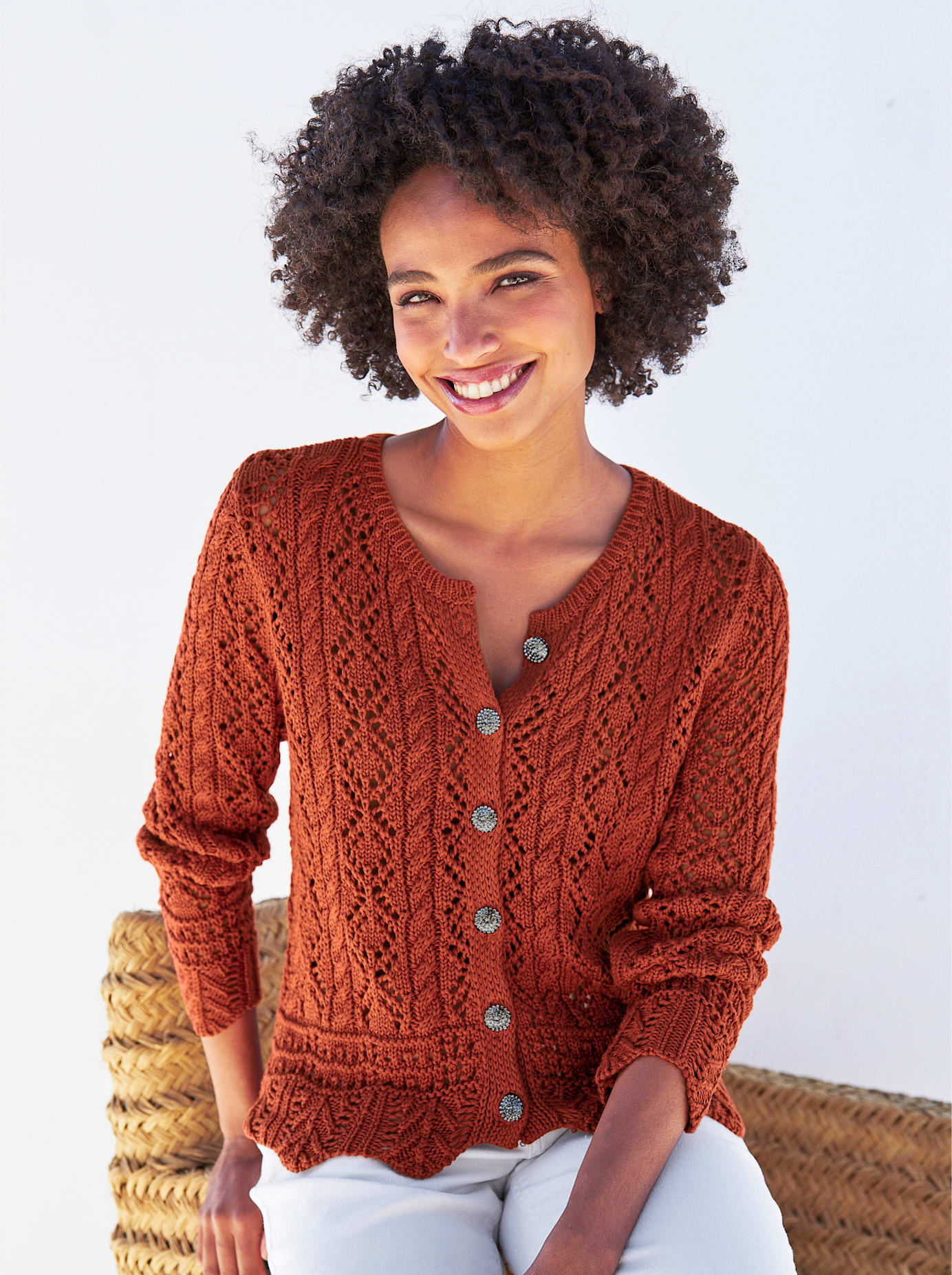 heine Ajourstrickjacke heine Ajourstrickjacke von heine