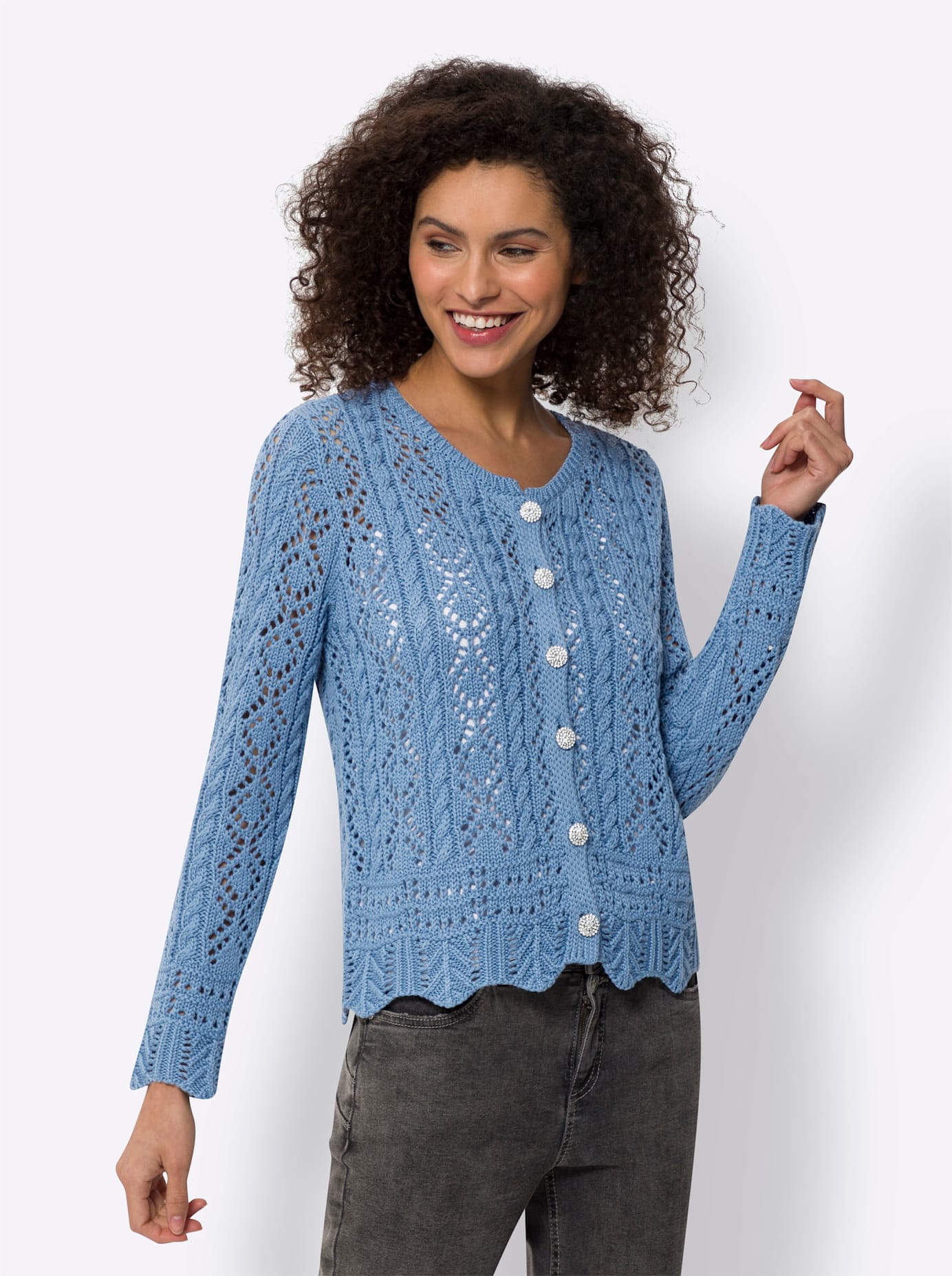 heine Ajourstrickjacke heine Ajourstrickjacke von heine
