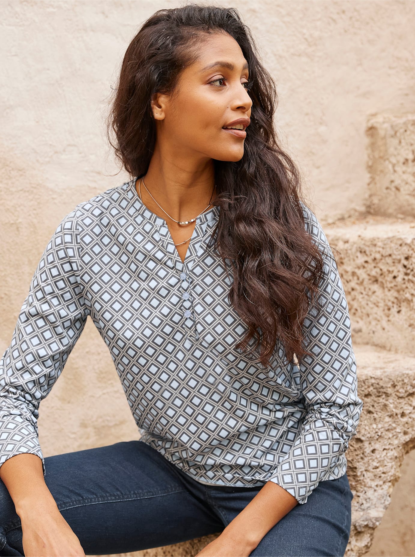 heine Langarmshirt »Druck-Shirt«, (1 tlg.) heine Langarmshirt »Druck-Shirt«, (1 tlg.) von heine