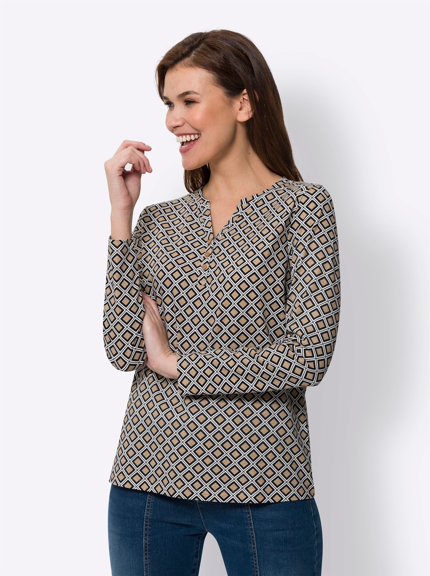 heine Langarmshirt »Druck-Shirt«, (1 tlg.) heine Langarmshirt »Druck-Shirt«, (1 tlg.) von heine