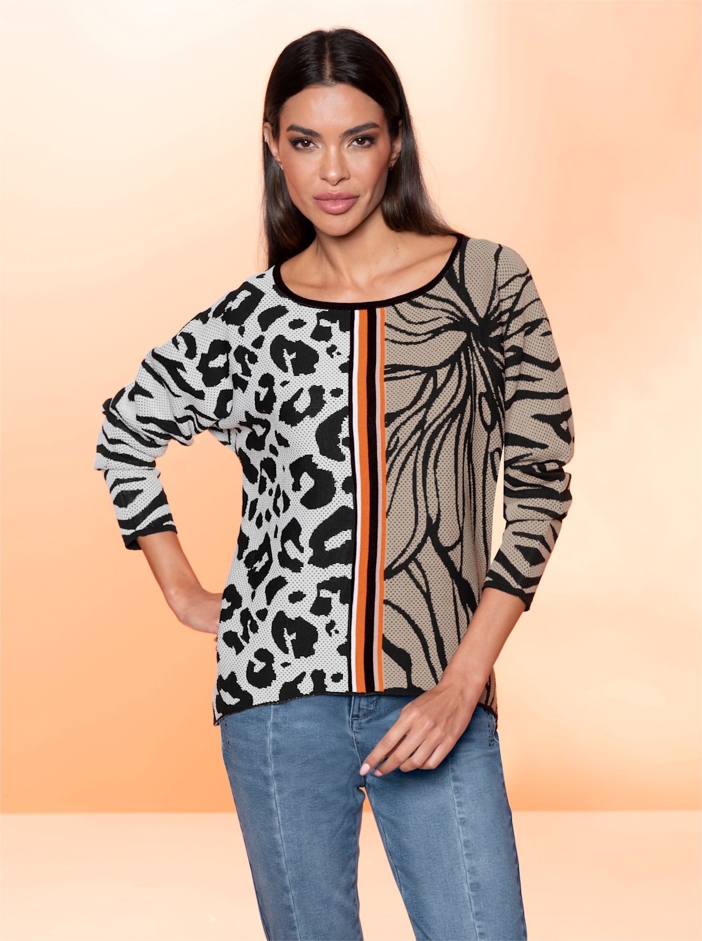 heine Rundhalspullover »Jacquard-Pullover« von heine