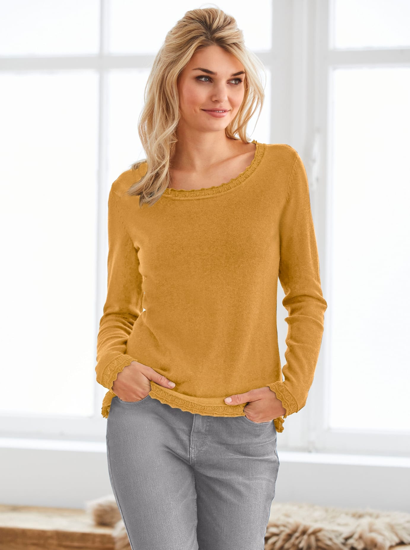 LINEA TESINI by heine Rundhalspullover »Pullover« von LINEA TESINI by heine